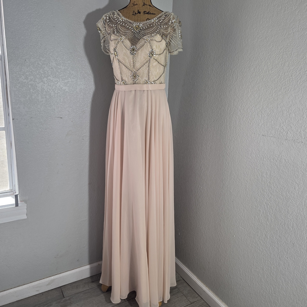 Dancing Queen Cream Beaded Maxi Dress